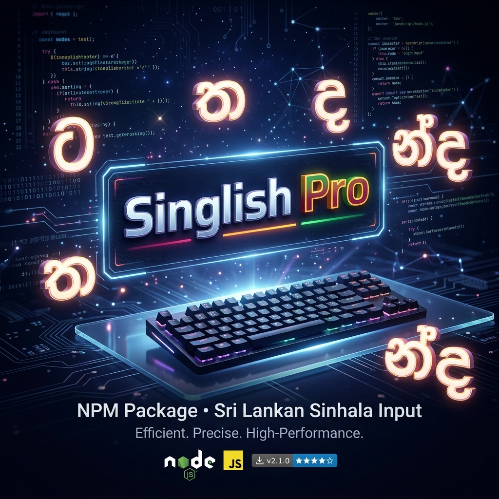 Singlish Pro - Professional Transliteration Engine - 1